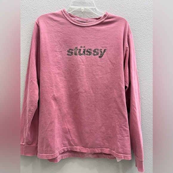 Bundle Stussy Shirt Medium Tommy Bahama Blue Medium Tops Gray Blue Pink - Picture 10 of 14